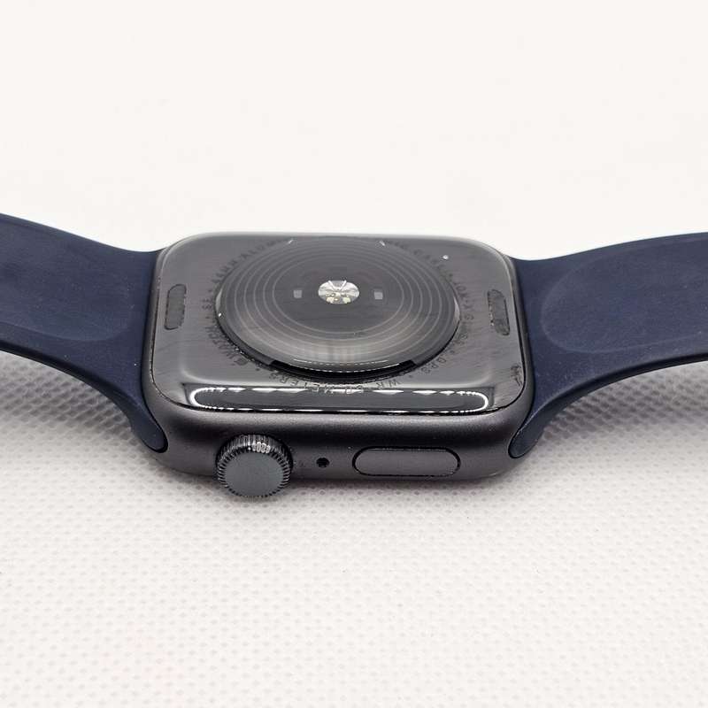 Apple Watch SE 1st Gen 44mm GPS Only Space Grey (3 Month Warranty) - With Dark Blue Straps