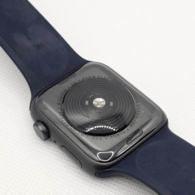Apple Watch SE 1st Gen 44mm GPS Only Space Grey (3 Month Warranty) - With Dark Blue Straps
