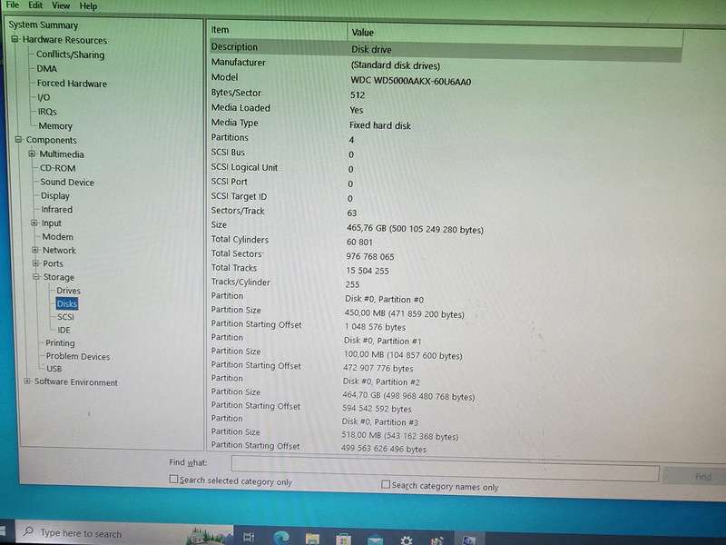 HP 110 Desktop (110-410ni)  8GB DDR3 512GB HDD Black