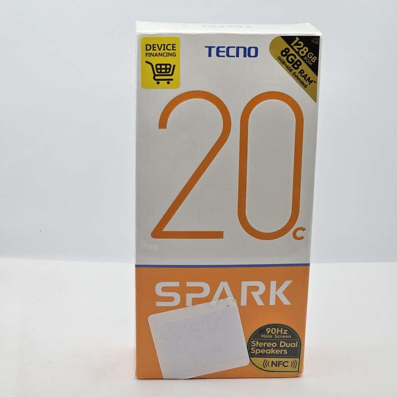 Tecno Spark 20C 128GB Dual Sim Mystery White -