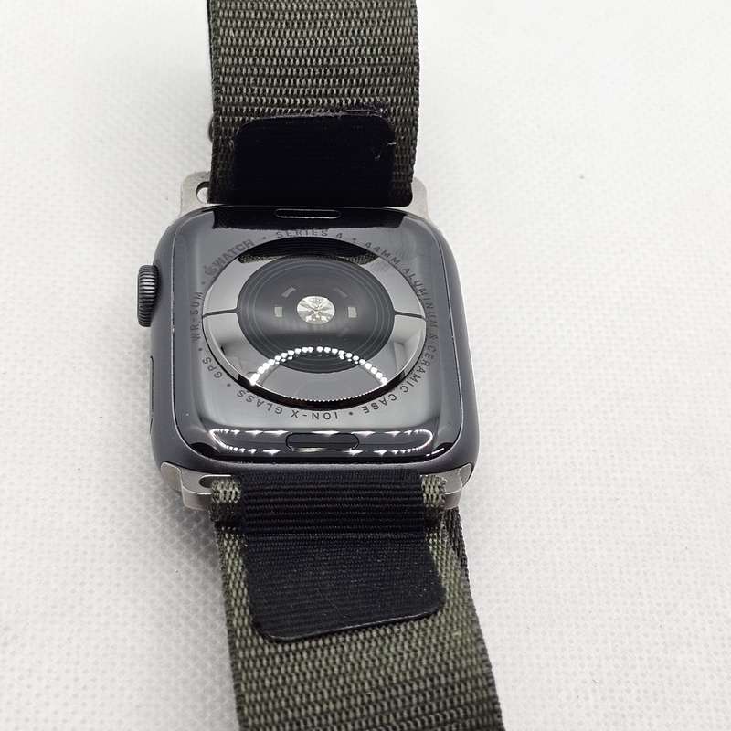 Apple Watch Series 4 44mm GPS Only Space Gray (3 Month Warranty) - With Green Straps