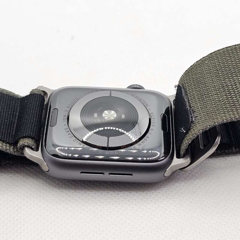 Apple Watch Series 4 44mm GPS Only Space Gray (3 Month Warranty) - With Green Straps