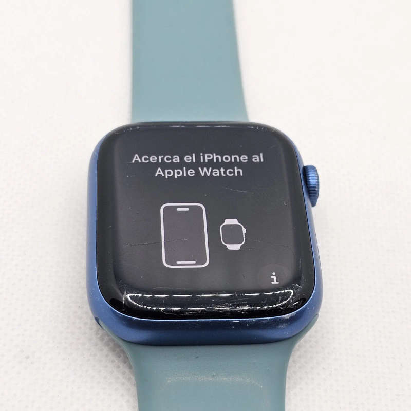 Apple Watch Series 7 45mm GPS Only Blue (6 Month Warranty) - With Turquoise Straps