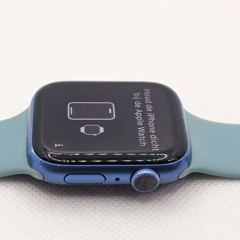Apple Watch Series 7 45mm GPS Only Blue (6 Month Warranty) - With Turquoise Straps