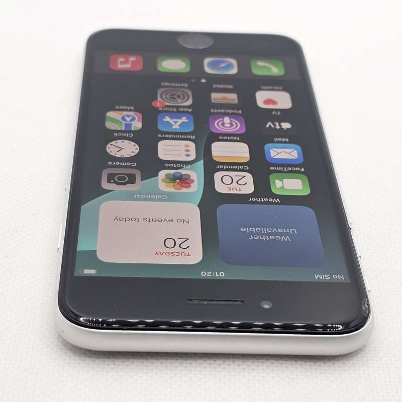 iPhone SE 2020 64GB Chipped Screen White (3 Month Warranty)
