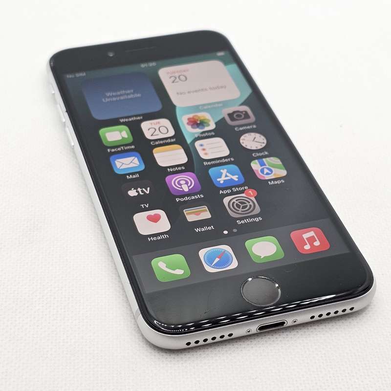 iPhone SE 2020 64GB Chipped Screen White (3 Month Warranty)