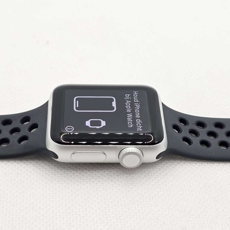 Apple Watch Series 3 38mm GPS Only Silver  With Black Nike Straps