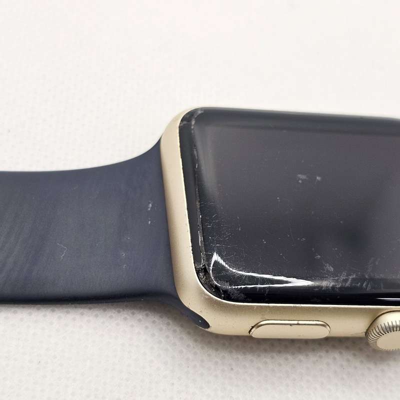 Apple Watch Series 3 42mm GPS Only Cracked Screen Gold