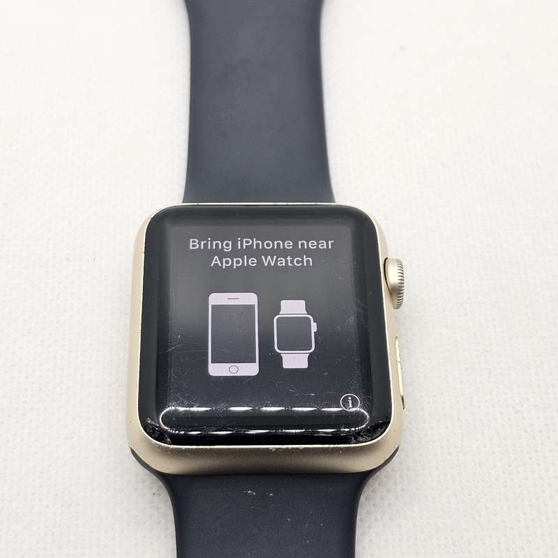 Apple Watch Series 3 42mm GPS Only Cracked Screen Gold