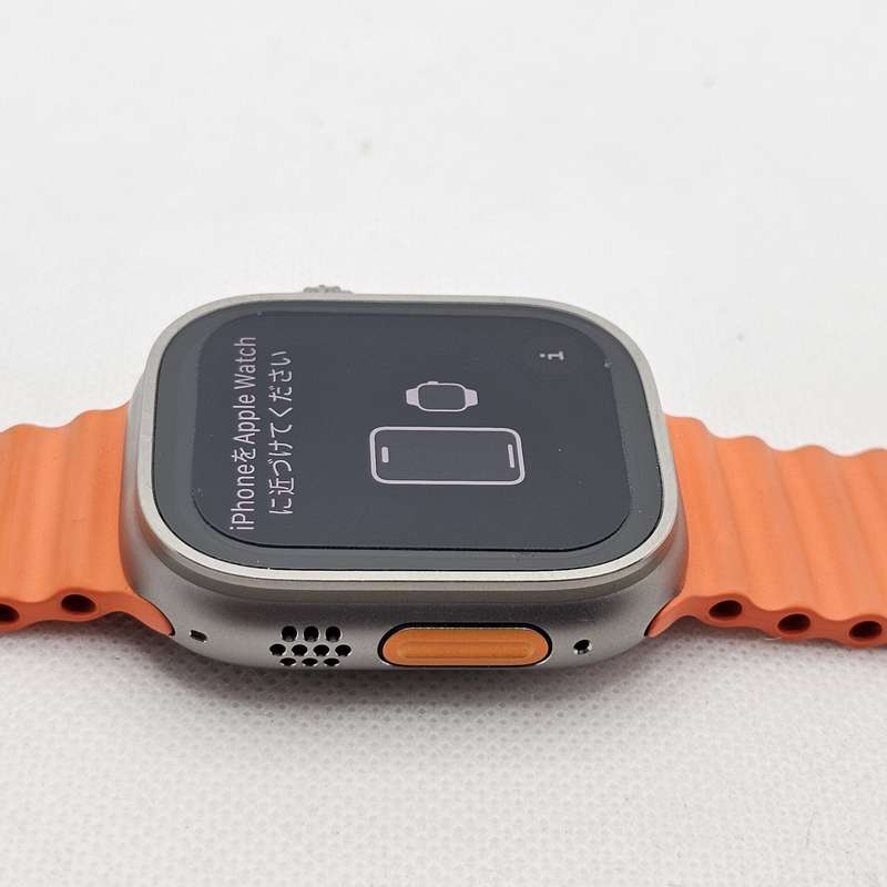 Apple Watch Ultra 2 49mm LTE Natural Titanium (12 Month Warranty)  With Orange Ocean Straps
