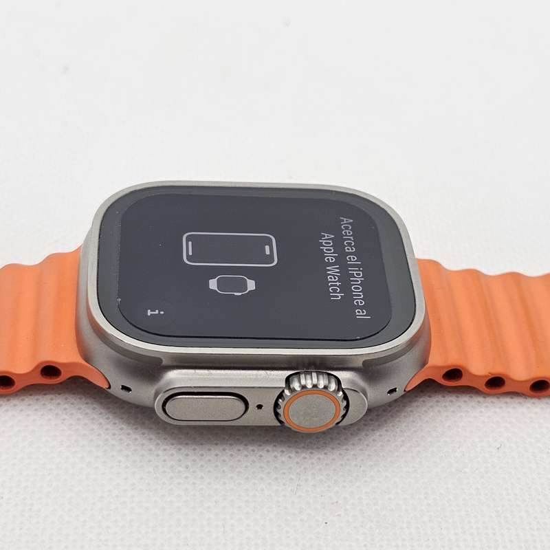 Apple Watch Ultra 2 49mm LTE Natural Titanium (12 Month Warranty)  With Orange Ocean Straps