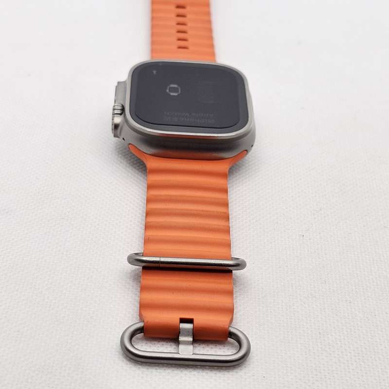 Apple Watch Ultra 2 49mm LTE Natural Titanium (12 Month Warranty)  With Orange Ocean Straps