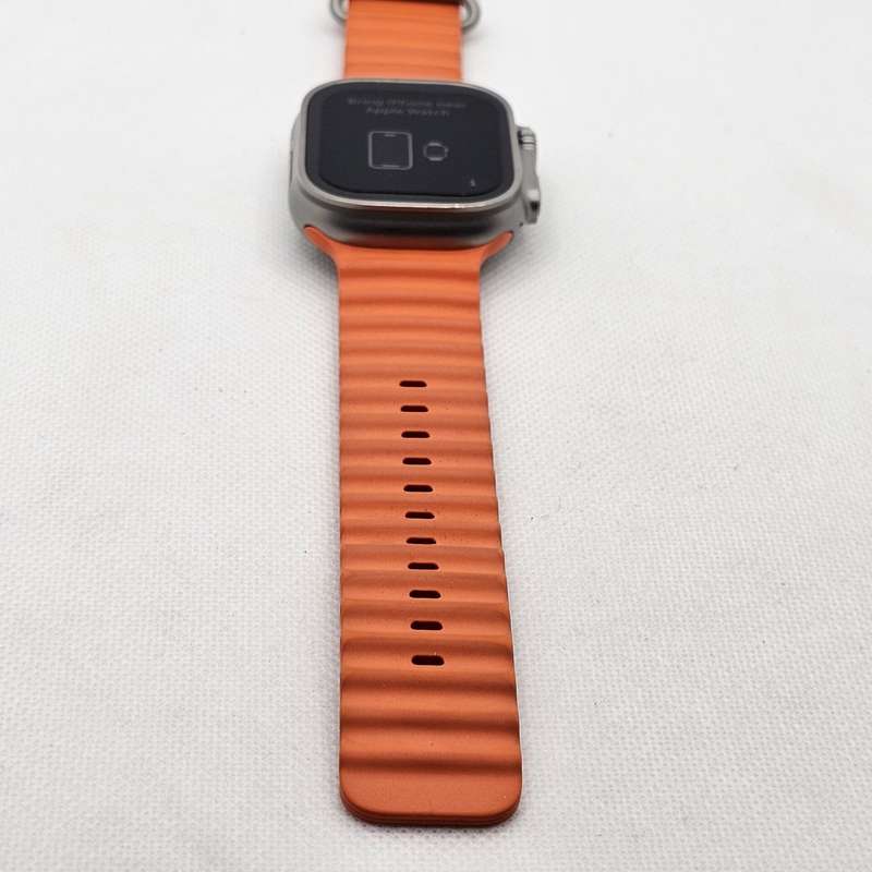 Apple Watch Ultra 2 49mm LTE Natural Titanium (12 Month Warranty)  With Orange Ocean Straps