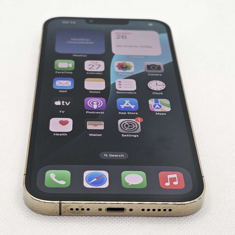 iPhone 13 Pro Max 256GB Gold (12 Month Warranty) + Cover And Screen Protector Bundle Value: R400