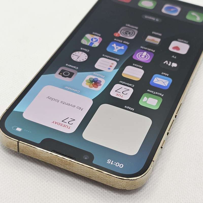 iPhone 13 Pro Max 256GB Gold (12 Month Warranty) + Cover And Screen Protector Bundle Value: R400