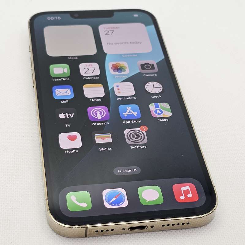 iPhone 13 Pro Max 256GB Gold (12 Month Warranty) + Cover And Screen Protector Bundle Value: R400