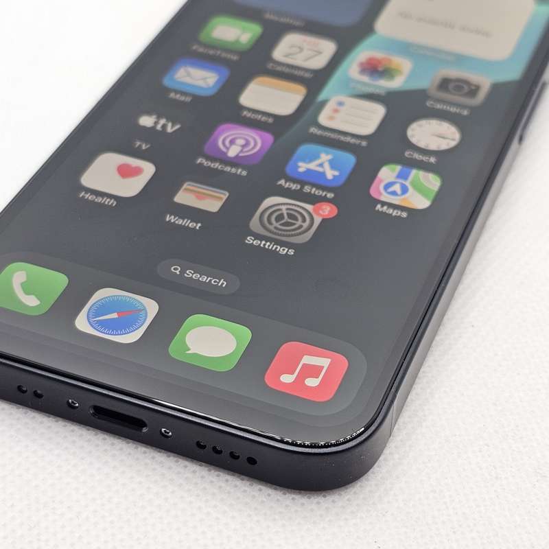 iPhone 12 Mini 64GB No Face ID And Bright Spots Black (3 Month Warranty) + Screen Protector Bundl...