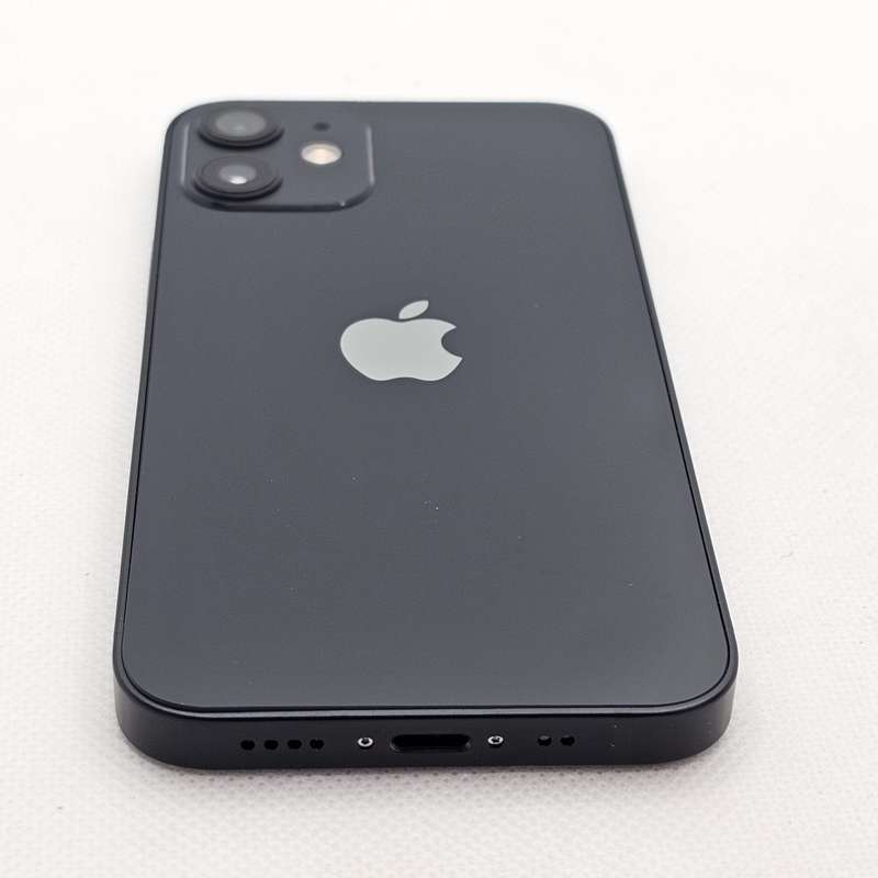 iPhone 12 Mini 64GB No Face ID And Bright Spots Black (3 Month Warranty) + Screen Protector Bundl...