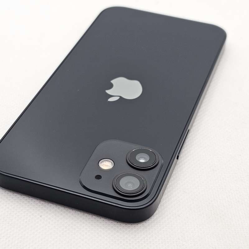 iPhone 12 Mini 64GB No Face ID And Bright Spots Black (3 Month Warranty) + Screen Protector Bundl...