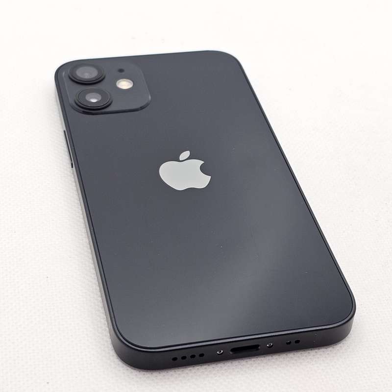 iPhone 12 Mini 64GB No Face ID And Bright Spots Black (3 Month Warranty) + Screen Protector Bundl...