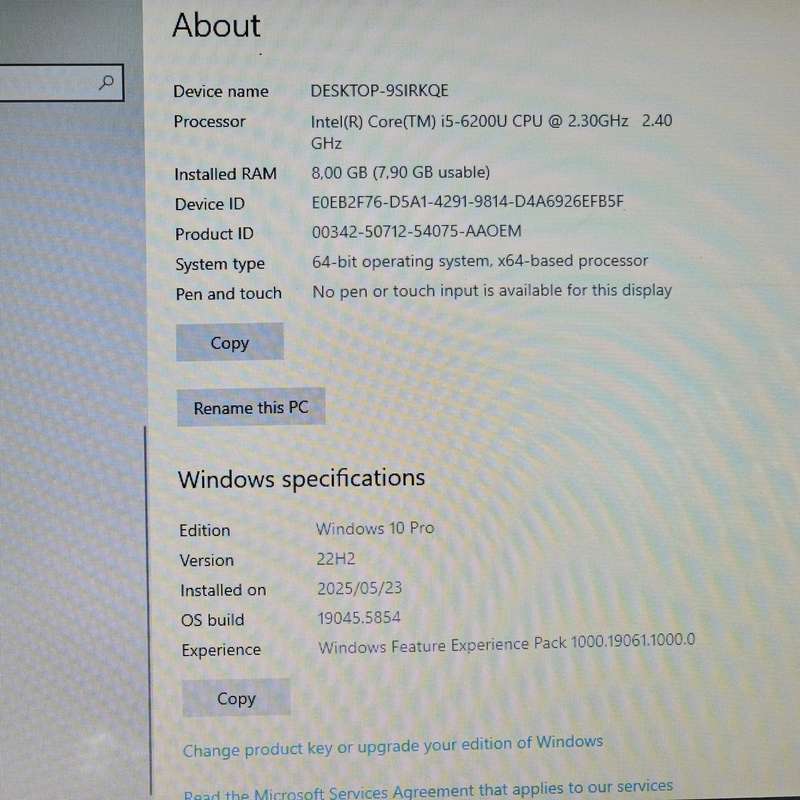 HP ProBook 450 G3 Core i5 2.30GHz 8GB RAM 500GB HDD Bright Spots Black