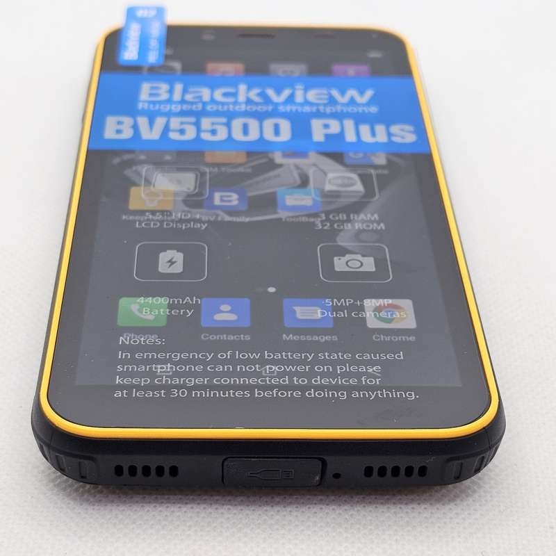 Blackview BV5500 Plus 32GB Dual Sim Yellow - Unboxed