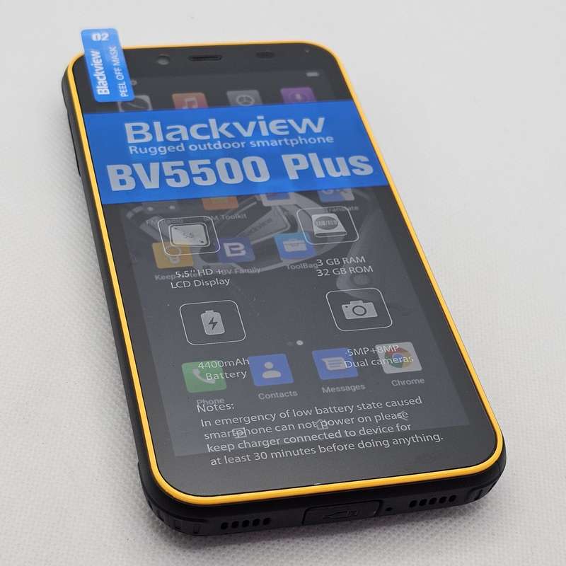Blackview BV5500 Plus 32GB Dual Sim Yellow - Unboxed