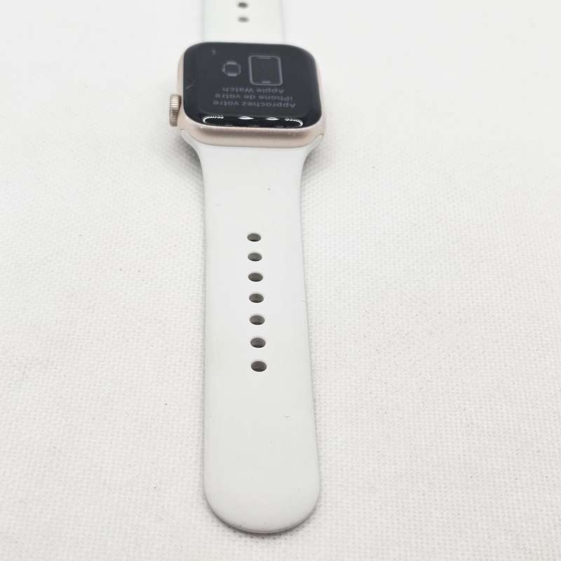 Apple Watch Series 4 40mm GPS Only Cracked Screen Rose Gold  With White Straps