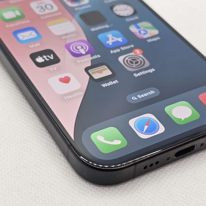 iPhone 15 Pro 128GB E-Sim Only And Blurry Front Camera Black Titanium (12 Month Warranty)