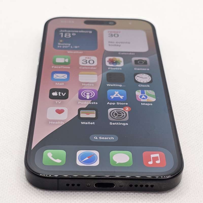 iPhone 15 Pro 128GB E-Sim Only And Blurry Front Camera Black Titanium (12 Month Warranty)