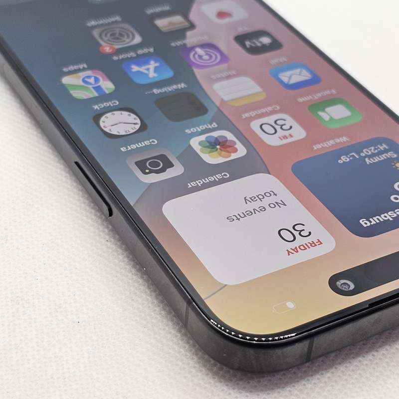 iPhone 15 Pro 128GB E-Sim Only And Blurry Front Camera Black Titanium (12 Month Warranty)
