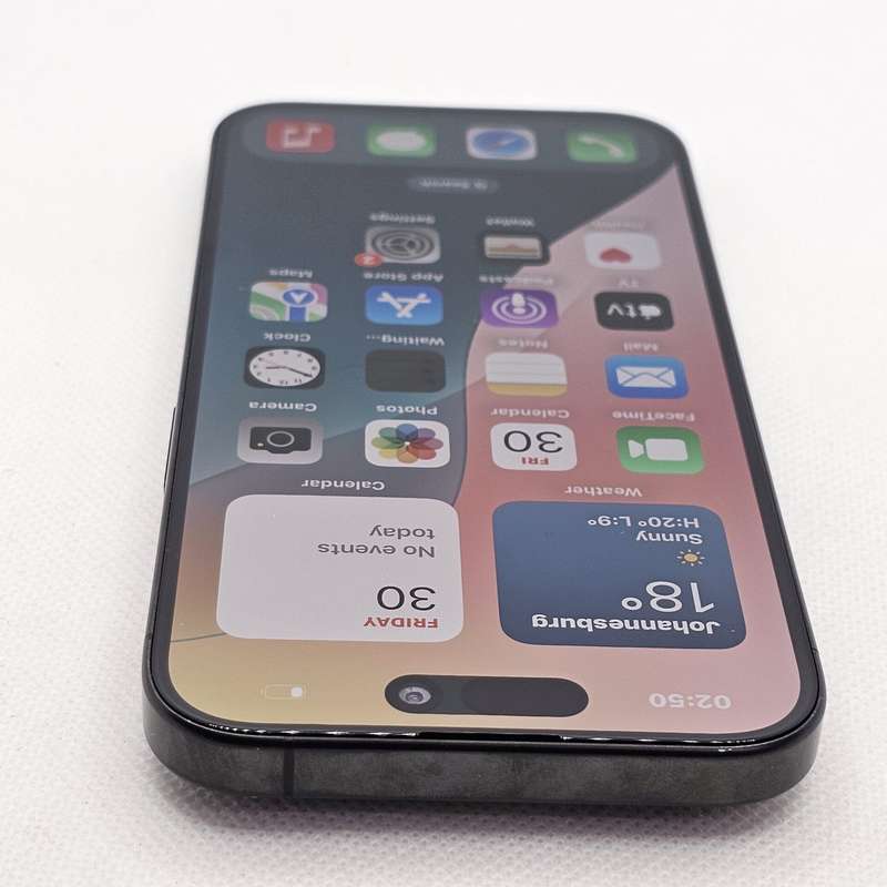 iPhone 15 Pro 128GB E-Sim Only And Blurry Front Camera Black Titanium (12 Month Warranty)