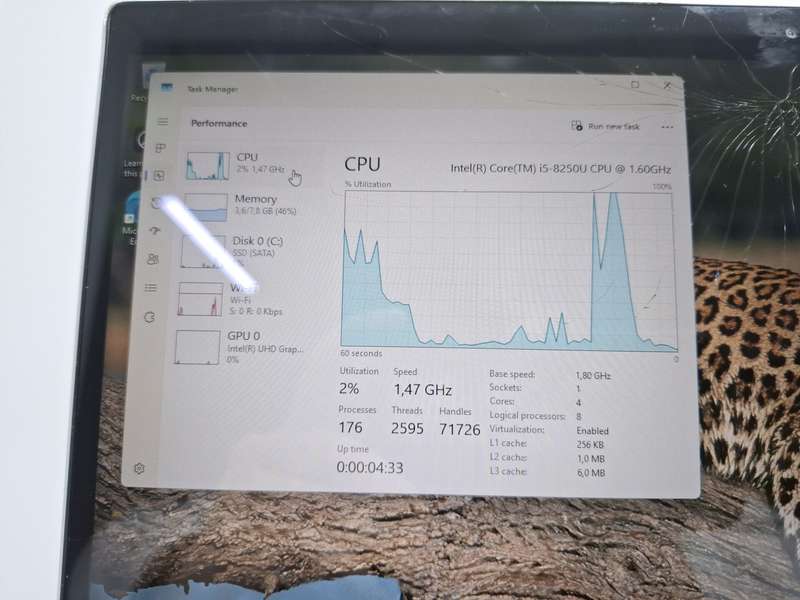 HP Pavilion x360 Convertible 14-cd0002ni "Core i5" 2.5GHz 8GB RAM 512GB SSD | Cracked Screen + No...