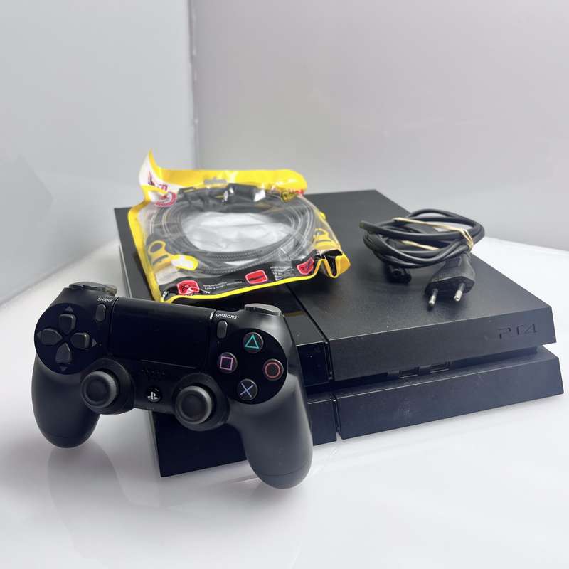 Playstation 4 1TB SSD Black + HDMI Cable + Charger + 1 Controller