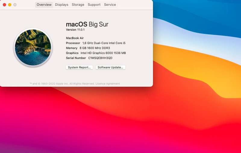 MacBook Air Core i5 13-Inch 1.6 GHz (Mid-2011) 8GB RAM 128GB SSD Faulty Battery And Bright ...
