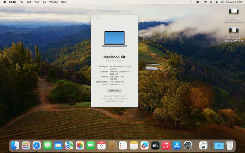 MacBook Air "Core i5" 13-Inch 8GB RAM 128GB SSD (2019) Space Gray