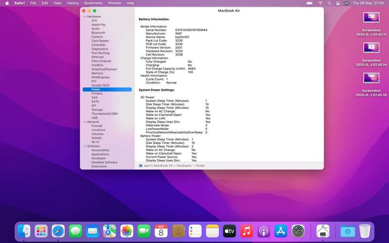MacBook Air 13" (2019)  Core i5 | 8GB RAM | 128GB SSD | True Tone | Webcam Faulty  B Grade