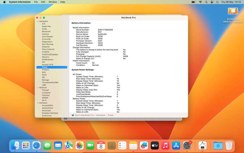 MacBook Pro "Core i5" 13-Inch 8GB RAM 2TB SSD No Cam Space Grey (6 Month Warranty)