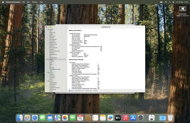 MacBook Air "M2" 8CPU/10GPU 15-Inch 8GB RAM 512GB SSD Silver (12 Month Warranty)