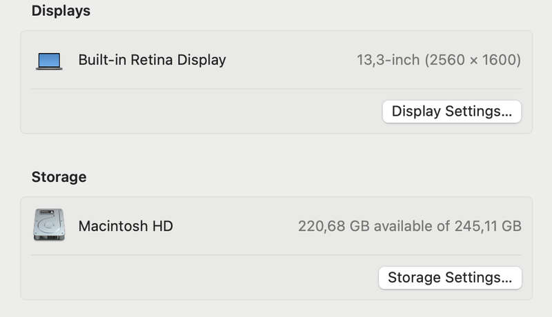 MacBook Air 13-Inch "M1" 8CPU/7GPU (2020) 8GB RAM 256GB SSD Silver (12 Month Warranty)