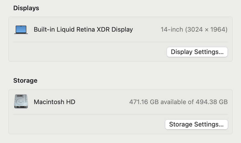 MacBook Pro 14-Inch "M1 Pro" 8 CPU/14 GPU (2021) 16GB RAM 512GB SSD Space Gray (12 Month Warranty)
