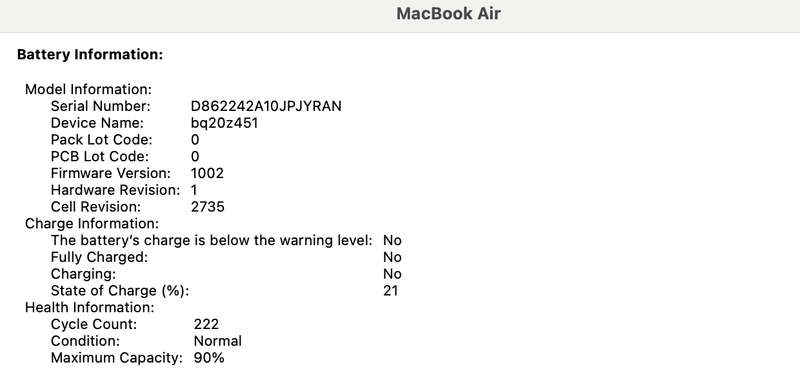 MacBook Air 13-Inch "M1" 8CPU/7GPU (2020) 8GB RAM 256GB SSD Space Gray (12 Month Warranty)