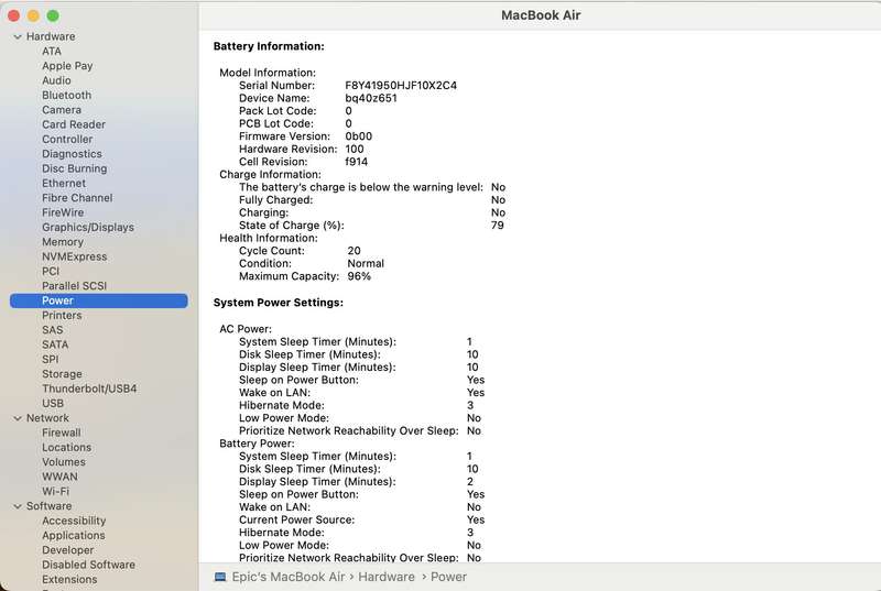 MacBook Air 13-Inch "M3" 8 CPU/ 10 GPU (2024) 8GB RAM 512GB SSD Starlight (12 Month Warranty)