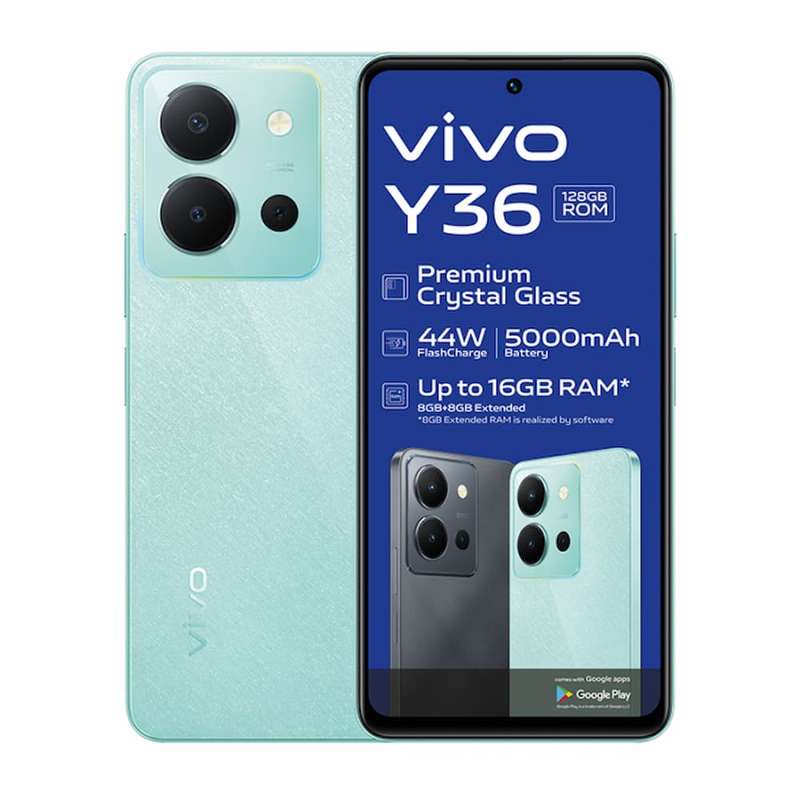 Vivo Y36 128GB Blue (3 Month Warranty) - Mint Condition