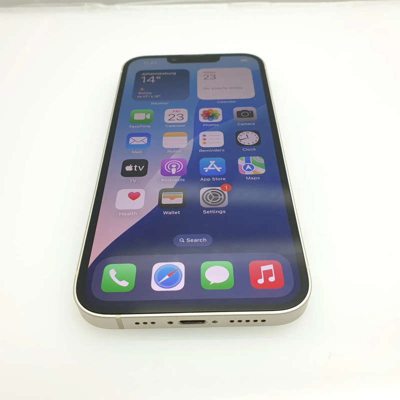 iPhone 13 256GB Starlight (6 Month Warranty) + Screen Protector Bundle Value: R200