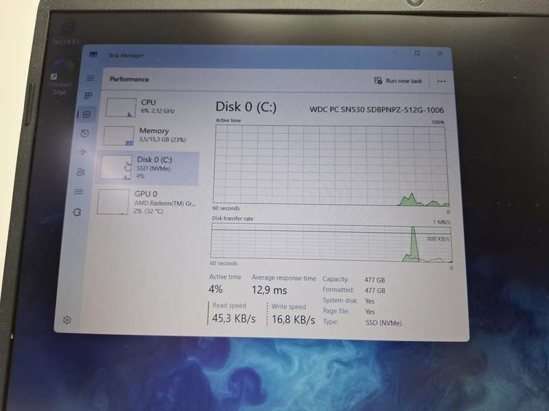 HP 15-Inch 15s-eq2002ni "Ryzen 5" @ 2.10GHz 16GB RAM 512GB SSD Silver (6 Month Warranty