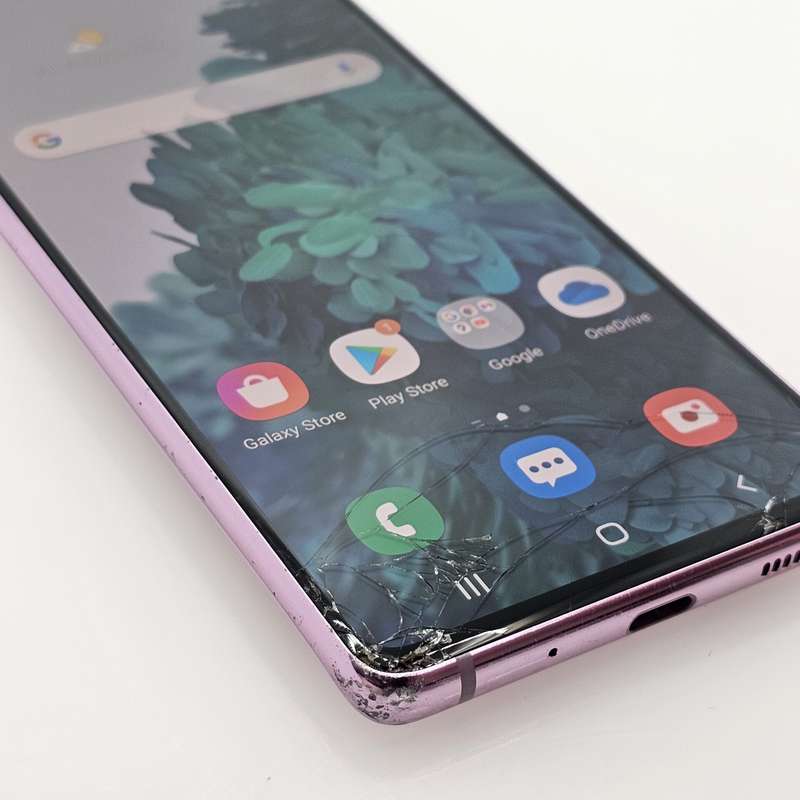 Samsung Galaxy S20 FE 128GB Dual Sim Cracked Screen Cloud Lavendar