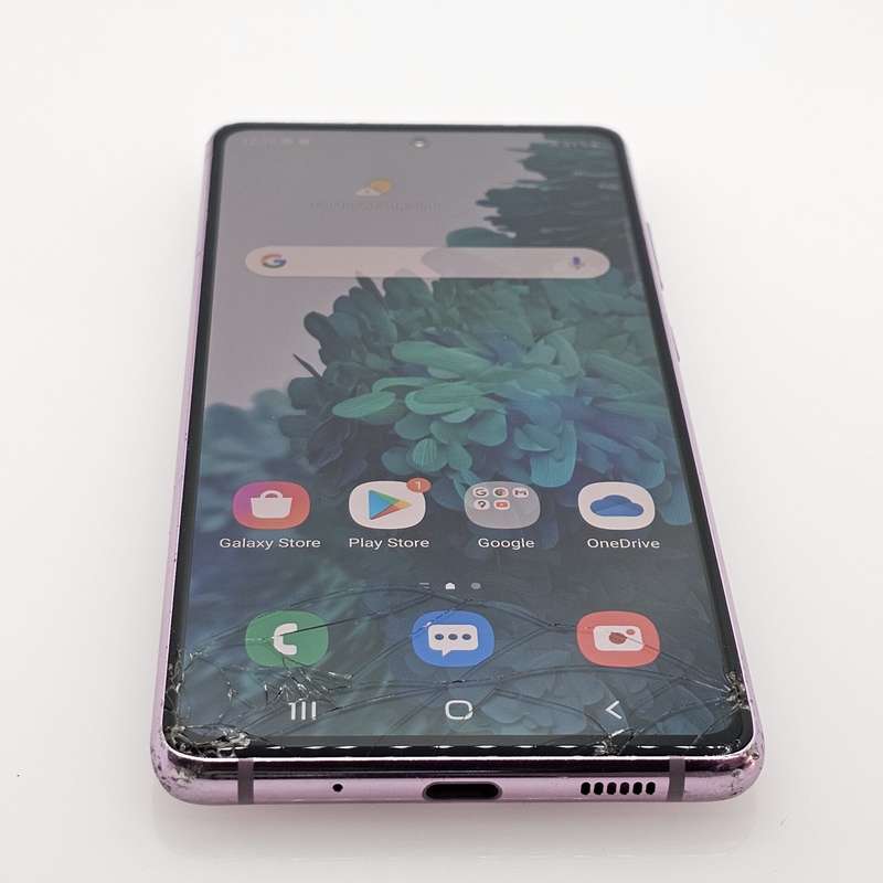 Samsung Galaxy S20 FE 128GB Dual Sim Cracked Screen Cloud Lavendar