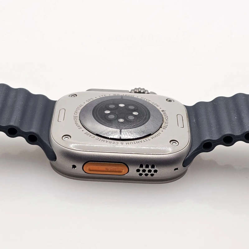 Apple Watch Ultra 49mm LTE Natural Titanium (12 Month Warranty) - With Midnight Ocean Straps