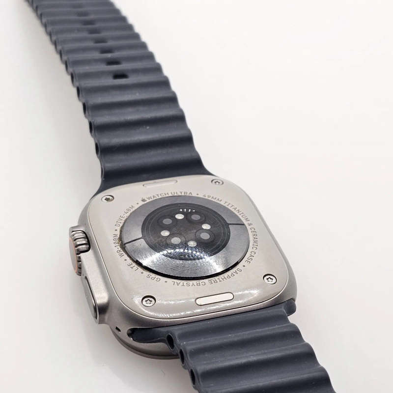 Apple Watch Ultra 49mm LTE Natural Titanium (12 Month Warranty) - With Midnight Ocean Straps